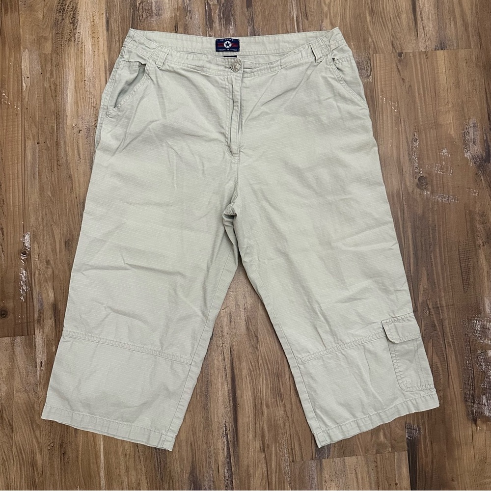 Democracy Light Khaki Cargo Shorts